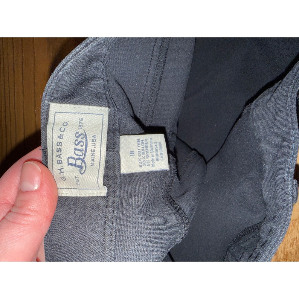 GH Bass & Co Black Skinny Pants Womens Size 10 Cotton Blend Stretch 5-Pocket‎ - Picture 7 of 8